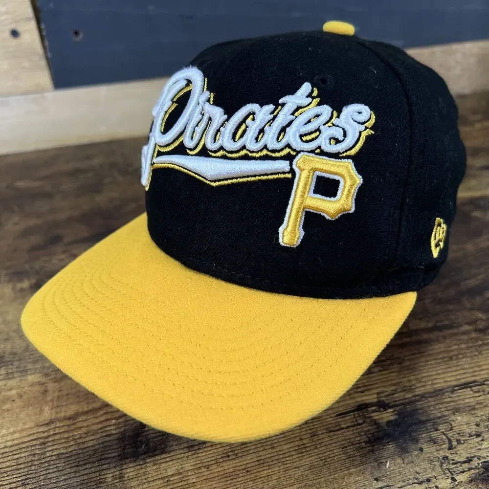 Pittsburgh Pirates New Era 9FIFTY Youth Snapback Hat Black Yellow MLB Kids Cap